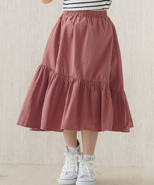 lulpini(ルルピー二)の「kids 一段ティアードスカート(スカート・キッズ・ピンク/ライム・S/M/L)」の7枚目の写真