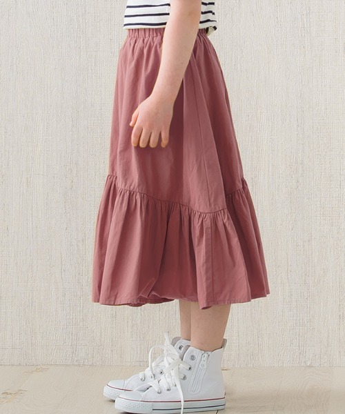 lulpini(ルルピー二)の「kids 一段ティアードスカート(スカート・キッズ・ピンク/ライム・S/M/L)」の11枚目の写真