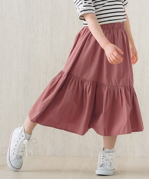 lulpini(ルルピー二)の「kids 一段ティアードスカート(スカート・キッズ・ピンク/ライム・S/M/L)」の12枚目の写真