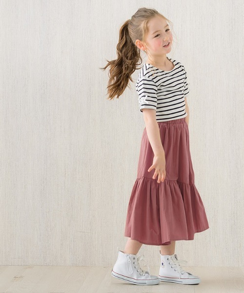 lulpini(ルルピー二)の「kids 一段ティアードスカート(スカート・キッズ・ピンク/ライム・S/M/L)」の17枚目の写真