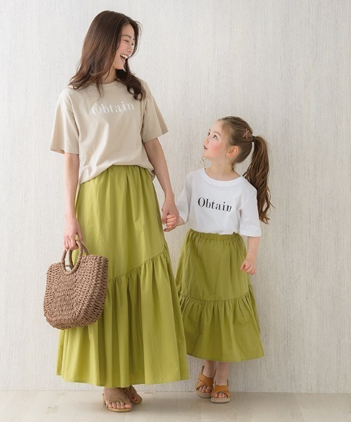 lulpini(ルルピー二)の「kids 一段ティアードスカート(スカート・キッズ・ピンク/ライム・S/M/L)」の14枚目の写真