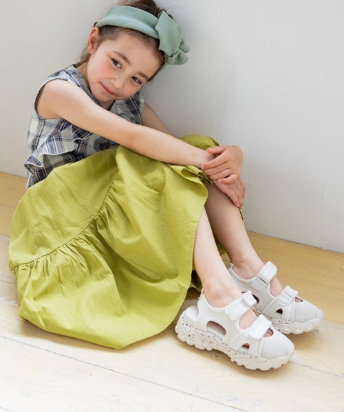 lulpini(ルルピー二)の「kids 一段ティアードスカート(スカート・キッズ・ピンク/ライム・S/M/L)」の21枚目の写真