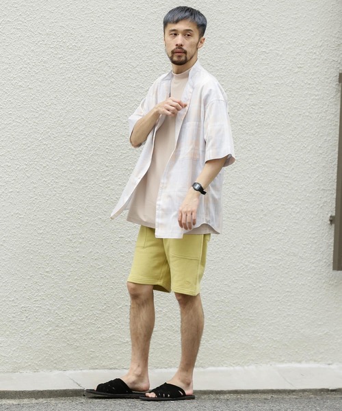 URBAN RESEARCH Sonny Label（アーバンリサーチサニーレーベル）の「ビッグチェックバンドカラーシャツ（シャツ/ブラウス・メンズ・ライトブルー/ベージュ・LARGE/MEDIUM）」の14枚目の写真