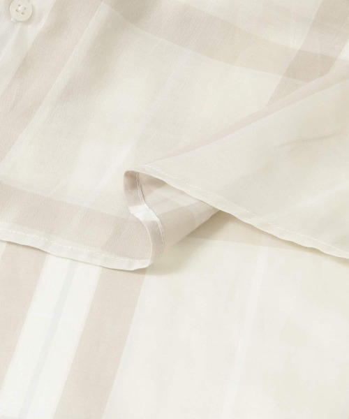 URBAN RESEARCH Sonny Label（アーバンリサーチサニーレーベル）の「ビッグチェックバンドカラーシャツ（シャツ/ブラウス・メンズ・ライトブルー/ベージュ・LARGE/MEDIUM）」の19枚目の写真