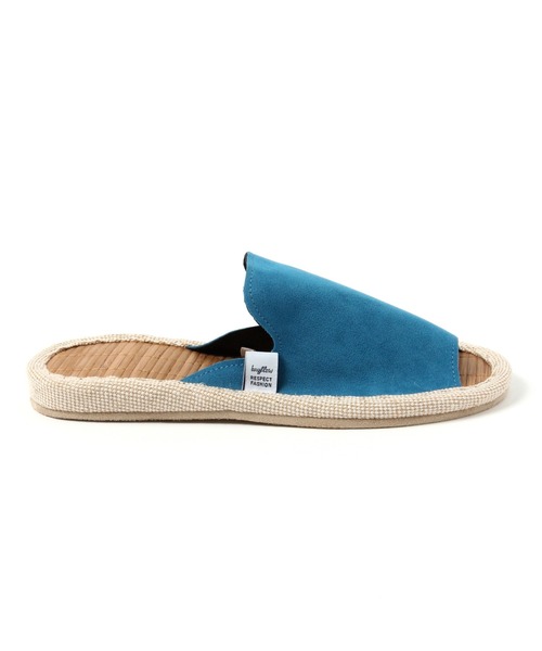 BAYFLOW(ベイフロー)の「BFバンブールームシューズ(ルームシューズ/スリッパ・レディース・ブルー/ベージュ・LARGE/MEDIUM)」の4枚目の写真