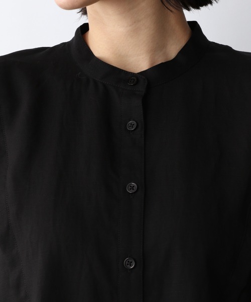 A part by(アパートバイ)の「RyLiペプラム半袖シャツ 949569(シャツ/ブラウス・レディース・ブラック/オフホワイト/グリーン系その他4/パープル系その他5・FREE)」の19枚目の写真