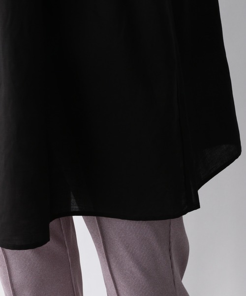 A part by(アパートバイ)の「RyLiペプラム半袖シャツ 949569(シャツ/ブラウス・レディース・ブラック/オフホワイト/グリーン系その他4/パープル系その他5・FREE)」の8枚目の写真