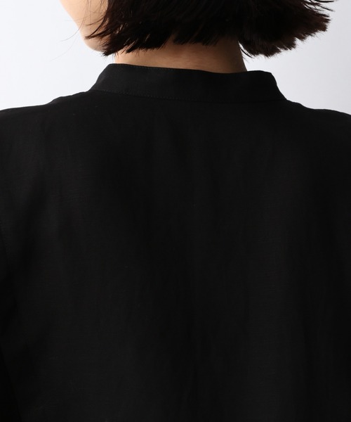 A part by(アパートバイ)の「RyLiペプラム半袖シャツ 949569(シャツ/ブラウス・レディース・ブラック/オフホワイト/グリーン系その他4/パープル系その他5・FREE)」の6枚目の写真