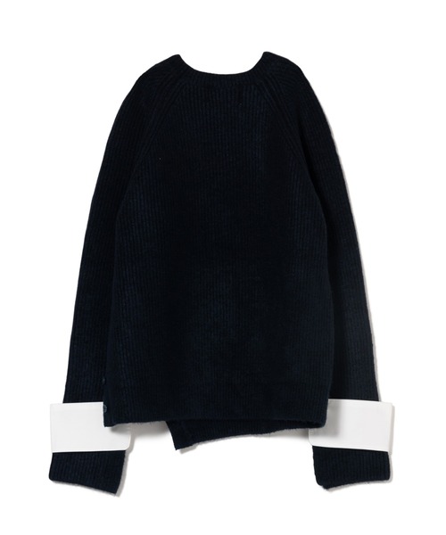 LAYMEE（レイミー）の「Pansy knit / パンジーニット（ニット/セーター・レディース・ライトブルー/ネイビー/ベージュ・FREE）」の7枚目の写真