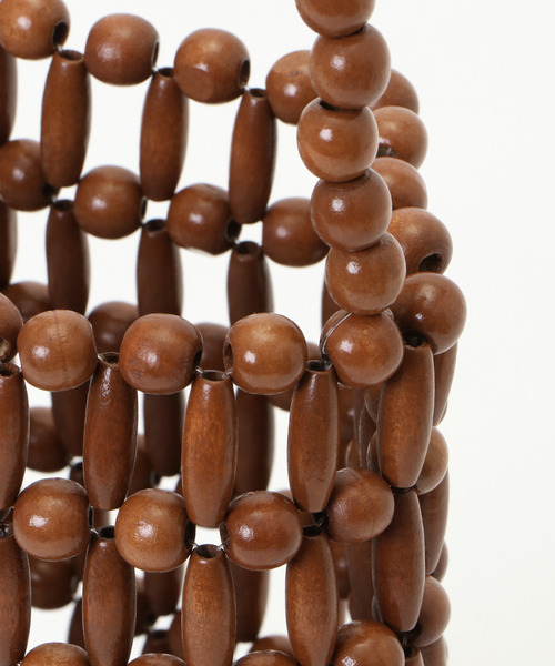 LBC（エルビーシー）の「ウッドビーズショルダー（ショルダーバッグ・レディース・ブラウン/オフホワイト・FREE）」の9枚目の写真