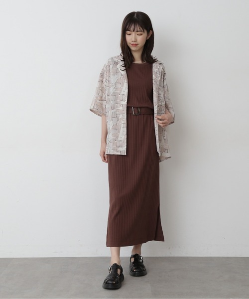 FREE'S MART（フリーズマート）の「◆開襟ビッグシャツ（シャツ/ブラウス・レディース・ブラック/ホワイト系その他/ベージュ系その他・FREE）」の8枚目の写真