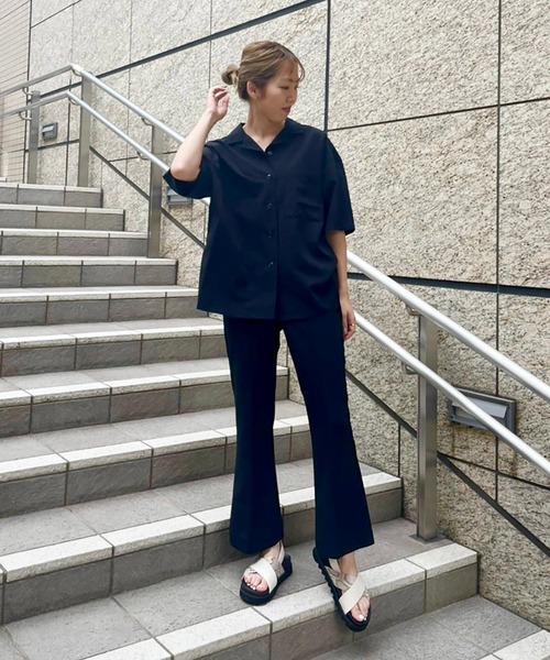 FREE'S MART（フリーズマート）の「◆開襟ビッグシャツ（シャツ/ブラウス・レディース・ブラック/ホワイト系その他/ベージュ系その他・FREE）」の12枚目の写真