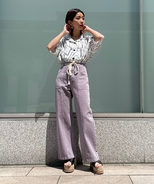 FREE'S MART（フリーズマート）の「◆開襟ビッグシャツ（シャツ/ブラウス・レディース・ブラック/ホワイト系その他/ベージュ系その他・FREE）」の17枚目の写真