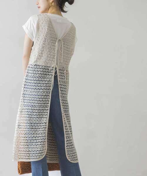 URBAN RESEARCH(アーバンリサーチ)の「バックデザインレースワンピース(ワンピース・レディース・ダークブラウン/グレー系その他・FREE)」の2枚目の写真