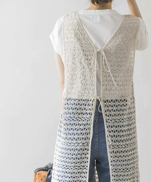 URBAN RESEARCH(アーバンリサーチ)の「バックデザインレースワンピース(ワンピース・レディース・ダークブラウン/グレー系その他・FREE)」の7枚目の写真