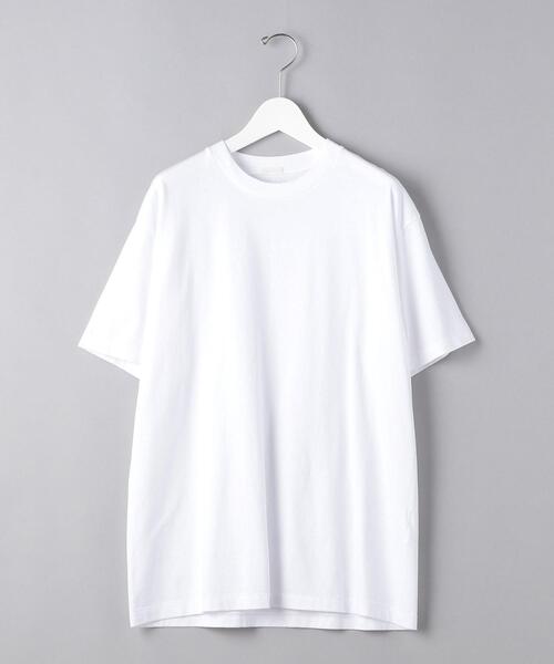 COMOLI（コモリ）の「＜COMOLI（コモリ）＞ クルー Tシャツ ■■■（Tシャツ/カットソー・メンズ・ホワイト/ダークグレー/グレー・3/2）」の2枚目の写真