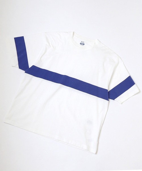 ARMY TWILL(アーミーツイル)の「【ARMY TWILL/アーミーツイル】 PRINT ボーダー Tシャツ(Tシャツ/カットソー・メンズ・ベージュ/グレー/ホワイト/ネイビー・LARGE/MEDIUM)」の2枚目の写真