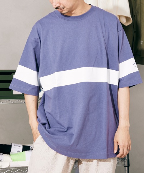 ARMY TWILL(アーミーツイル)の「【ARMY TWILL/アーミーツイル】 PRINT ボーダー Tシャツ(Tシャツ/カットソー・メンズ・ベージュ/グレー/ホワイト/ネイビー・LARGE/MEDIUM)」の19枚目の写真