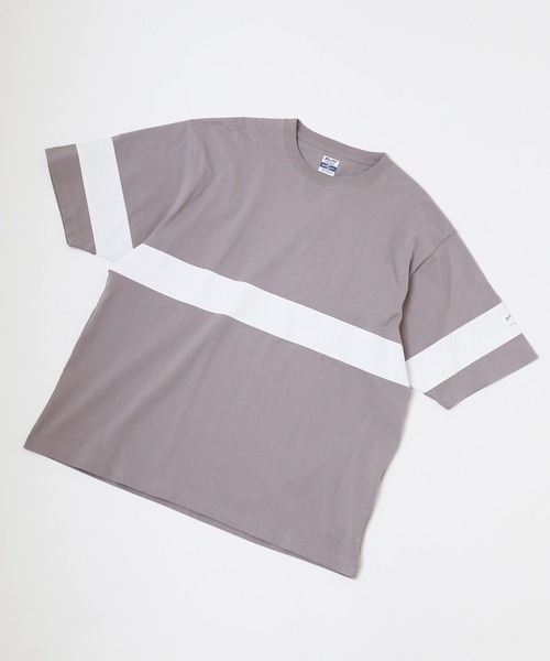 ARMY TWILL(アーミーツイル)の「【ARMY TWILL/アーミーツイル】 PRINT ボーダー Tシャツ(Tシャツ/カットソー・メンズ・ベージュ/グレー/ホワイト/ネイビー・LARGE/MEDIUM)」の7枚目の写真