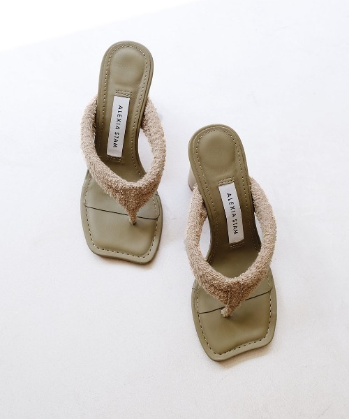 ALEXIA STAM(アリシアスタン)の「【ViVi 8月号掲載】Terry Cloth Thong Sandals/テリークロストングサンダル(サンダル・レディース・ホワイト/ブラック/モカ・S/M/L)」の14枚目の写真