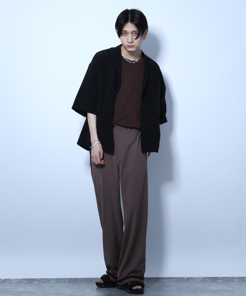 HARE（ハレ）の「ファイユシャツジャケット(HARE)（シャツ/ブラウス・メンズ・ブラック/パープル/グレー・FREE）」の4枚目の写真