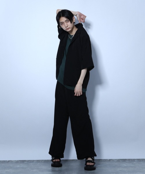 HARE（ハレ）の「ファイユシャツジャケット(HARE)（シャツ/ブラウス・メンズ・ブラック/パープル/グレー・FREE）」の5枚目の写真