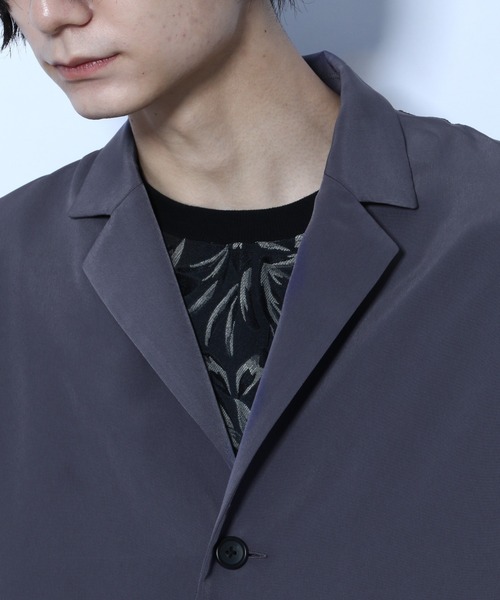 HARE（ハレ）の「ファイユシャツジャケット(HARE)（シャツ/ブラウス・メンズ・ブラック/パープル/グレー・FREE）」の11枚目の写真