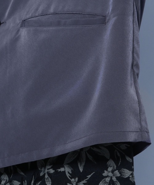 HARE（ハレ）の「ファイユシャツジャケット(HARE)（シャツ/ブラウス・メンズ・ブラック/パープル/グレー・FREE）」の15枚目の写真