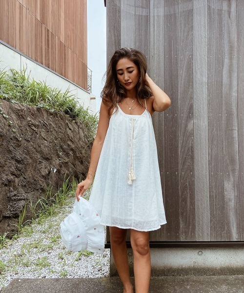 esutoreja（エストレジャ）の「シンプルロープミニワンピース（ワンピース・レディース・ホワイト/ブラック・FREE）」の17枚目の写真