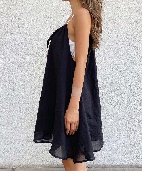 esutoreja（エストレジャ）の「シンプルロープミニワンピース（ワンピース・レディース・ホワイト/ブラック・FREE）」の7枚目の写真