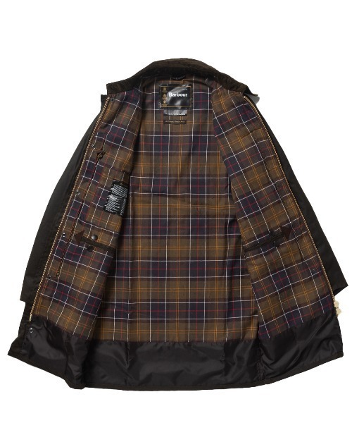 Barbour（バブアー）の「CLASSIC NORTHUMBRIA WAX JACKET（ステンカラーコート・メンズ・オリーブ・38/42/36/40/44）」の3枚目の写真