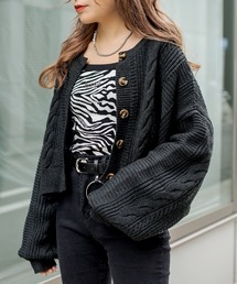 RASVOA | ２ＷＡＹケーブルショートカーディガン(カーディガン/ボレロ)