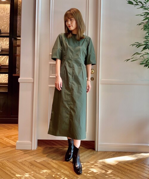 DRESSTERIOR(ドレステリア)の「◆タイプライターボリュームワンピース(ワンピース・レディース・オリーブ/ネイビー・36/38)」の10枚目の写真