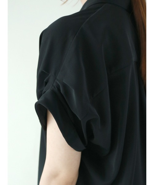 Te chichi（テチチ）の「肩タックTバー釦シャツブラウス（シャツ/ブラウス・レディース・ブラウン/ブラック/オフホワイト・ﾌﾘ-）」の12枚目の写真