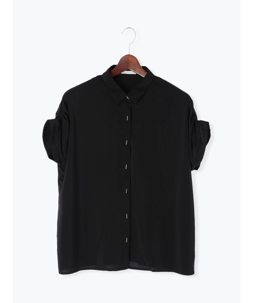 Te chichi（テチチ）の「肩タックTバー釦シャツブラウス（シャツ/ブラウス・レディース・ブラウン/ブラック/オフホワイト・ﾌﾘ-）」の13枚目の写真