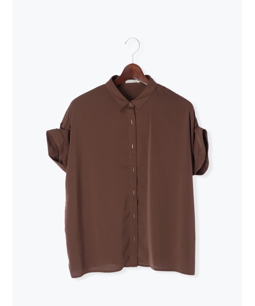 Te chichi（テチチ）の「肩タックTバー釦シャツブラウス（シャツ/ブラウス・レディース・ブラウン/ブラック/オフホワイト・ﾌﾘ-）」の15枚目の写真