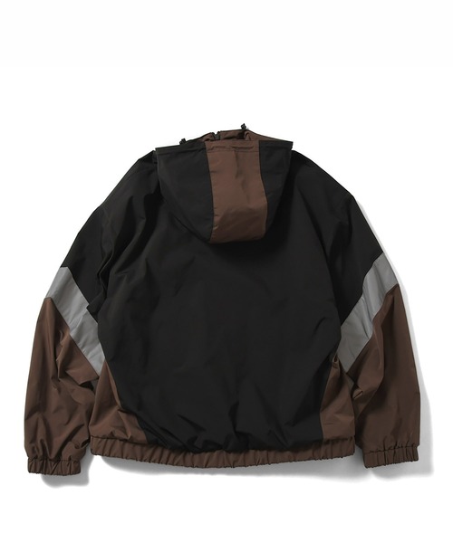 Lafayette（ラファイエット）の「LFYT ラファイエット [Lafayette] - リフレクター トラックジャケット［REFLECTOR TRACK JACKET］（ナイロンジャケット・メンズ・ブラック/ブラウン/グリーン・L/XL/M/XXL）」の8枚目の写真