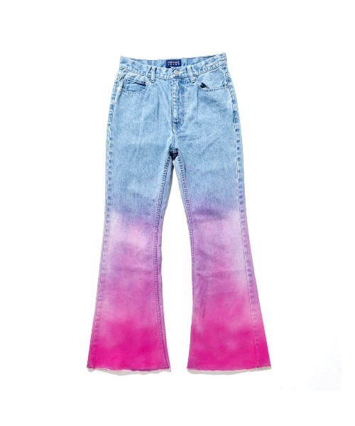 24karats（トゥウェンティーフォーカラッツ）の「Gradation Print Denim Pants（デニムパンツ・メンズ・サックスブルー/ブラック・MEDIUM/SMALL）」の2枚目の写真