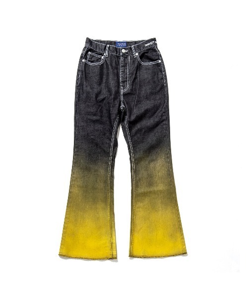 24karats（トゥウェンティーフォーカラッツ）の「Gradation Print Denim Pants（デニムパンツ・メンズ・サックスブルー/ブラック・MEDIUM/SMALL）」の4枚目の写真