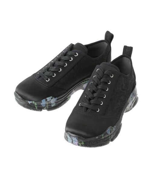 merry jenny（メリージェニー）の「jacquard floral sneaker（スニーカー・レディース・ブラック/ピンク/オレンジ/ライトブルー・MEDIUM/LARGE）」の12枚目の写真