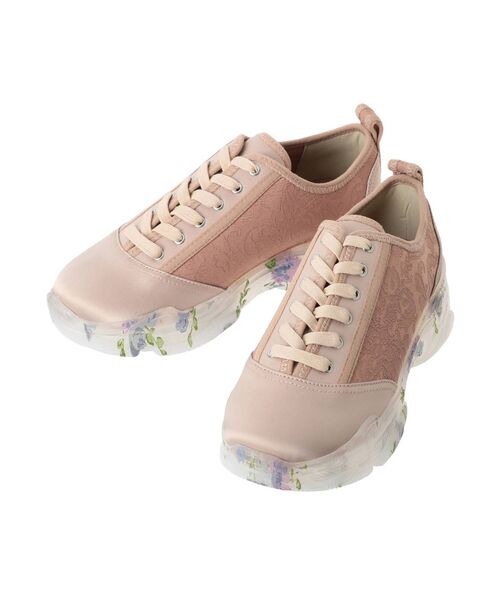 merry jenny（メリージェニー）の「jacquard floral sneaker（スニーカー・レディース・ブラック/ピンク/オレンジ/ライトブルー・MEDIUM/LARGE）」の11枚目の写真