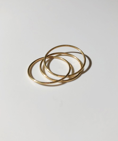 TUWAKRIM（トゥワクリム）の「3ピースリング（リング・レディース・ゴールド・LL/M/L）」の5枚目の写真