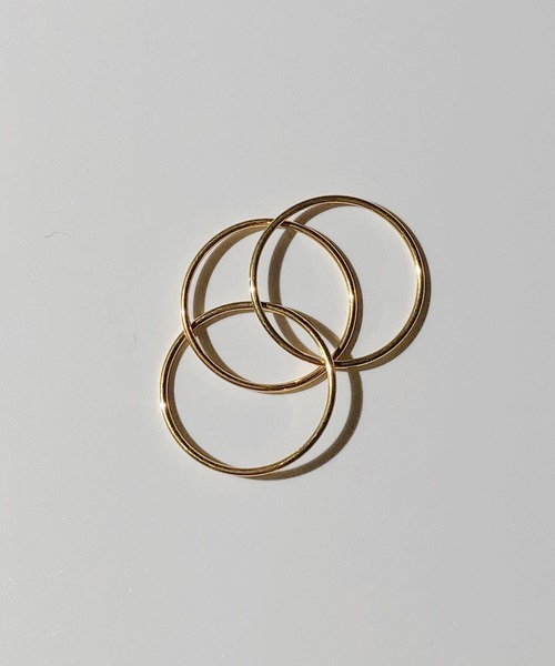 TUWAKRIM（トゥワクリム）の「3ピースリング（リング・レディース・ゴールド・LL/M/L）」の7枚目の写真
