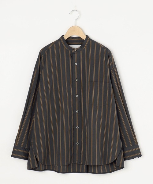 TICCA(ティッカ)の「【TICCA】ノーカラースクエアビックシャツ WOMEN(シャツ/ブラウス・レディース・グレー系その他/ホワイト系その他5・FREE)」の2枚目の写真