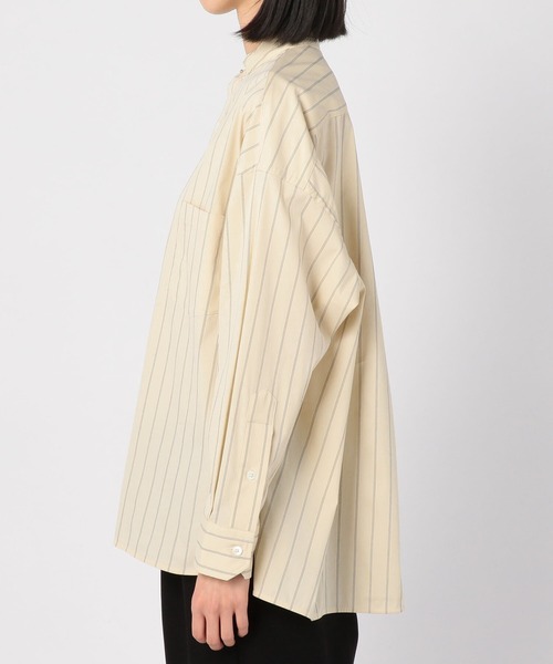 TICCA(ティッカ)の「【TICCA】ノーカラースクエアビックシャツ WOMEN(シャツ/ブラウス・レディース・グレー系その他/ホワイト系その他5・FREE)」の7枚目の写真