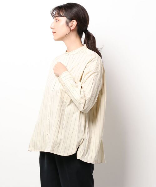 TICCA(ティッカ)の「【TICCA】ノーカラースクエアビックシャツ WOMEN(シャツ/ブラウス・レディース・グレー系その他/ホワイト系その他5・FREE)」の18枚目の写真