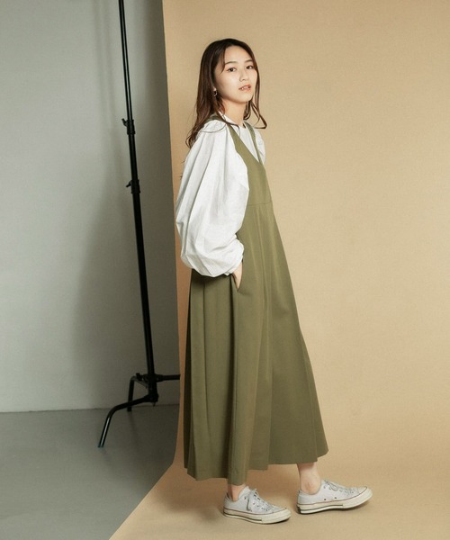 KBF（ケイビーエフ）の「ボリュームスリーブドッキングカットソー（Tシャツ/カットソー・レディース・ブラック/オフホワイト/ベージュ系その他・ONE）」の7枚目の写真