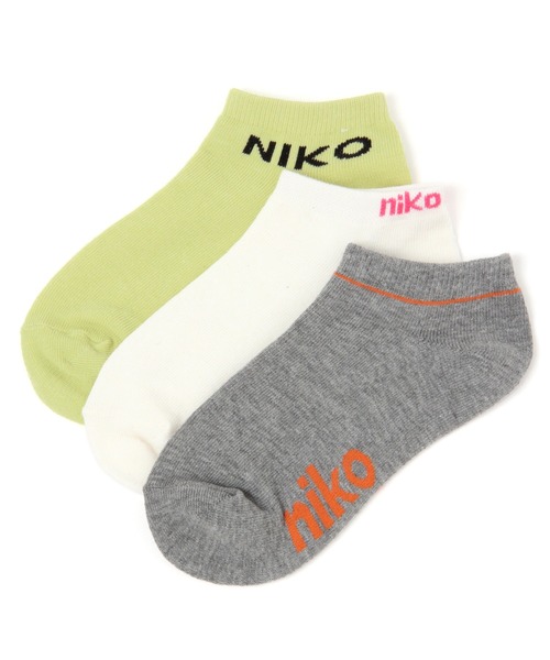 niko and...（ニコアンド）の「オリジナルスニーカー3セットソックス（ソックス/靴下・レディース・ホワイト/ブラック/その他1/その他2・FREE）」の3枚目の写真