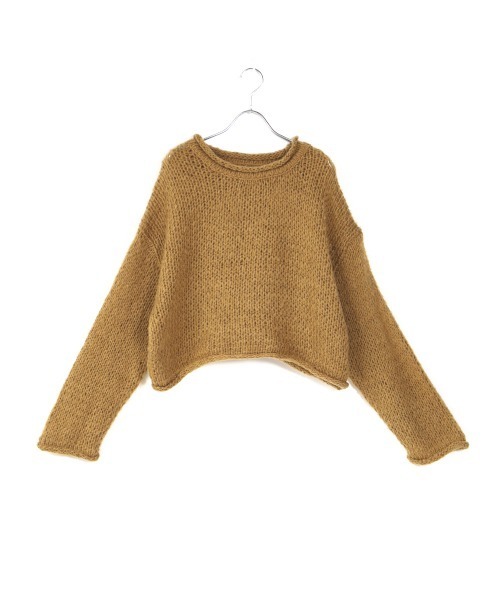 Bab(バブ)の「【WEB限定】ローゲージショートニット(ニット/セーター・レディース・ブラック/マスタード/グレー系その他・38)」の19枚目の写真