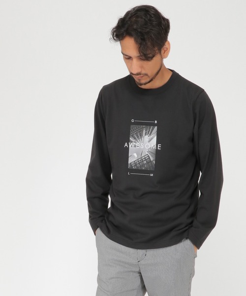 ikka(イッカ)の「カラーフォトロンT(Tシャツ/カットソー・メンズ・ホワイト/ブラック/ブルー・S/M/L/XL)」の3枚目の写真